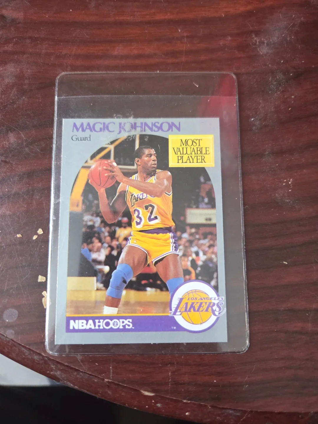 Magic Johnson NBA Hoops Trading Card