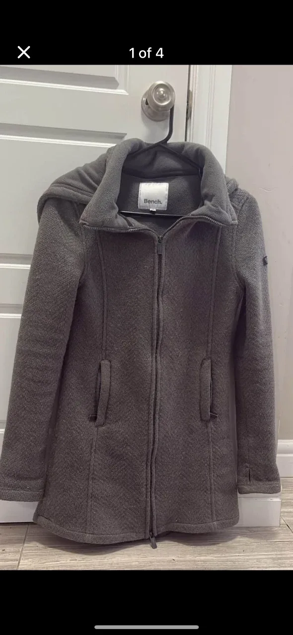 Bench. Grey Hooded Jacket
