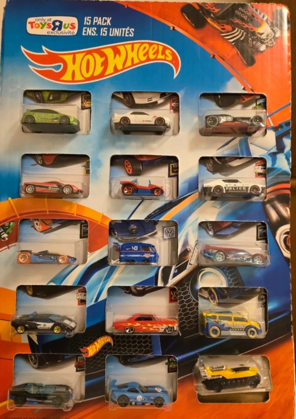 Hot Wheels 15 Different Model Vehicles