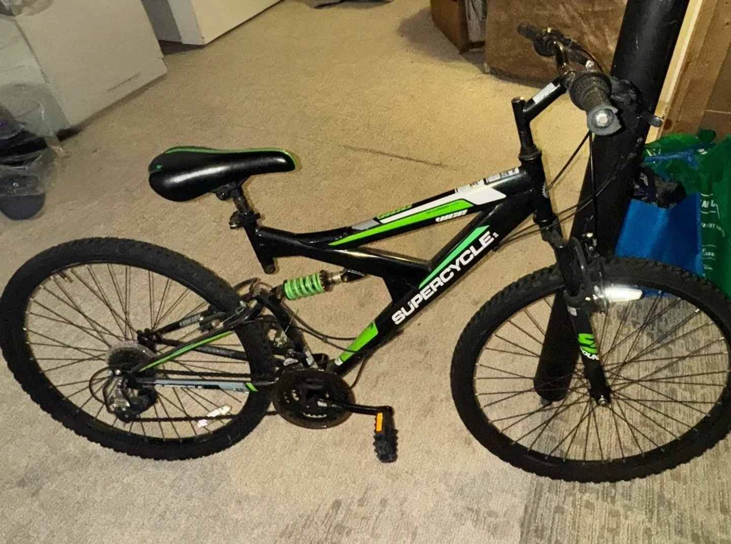 Supercycle Mountain Bike - Black and Green