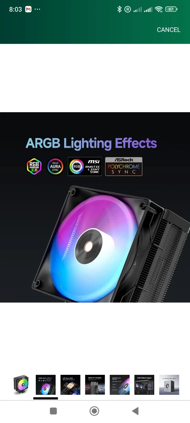 New Ocyupus Delta A40 BK ARGB CPU Cooler image indicator(6)