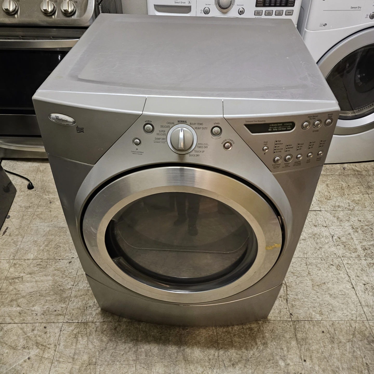 Whirlpool Duet Front Load Electric Dryer - Silver - photo 2