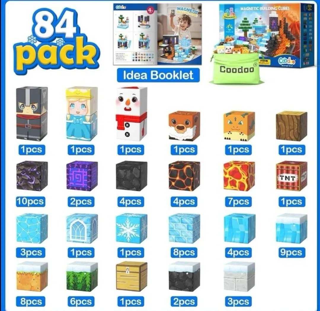 Coodoo Frozen Toys Magnetic Blocks - New image indicator(2)