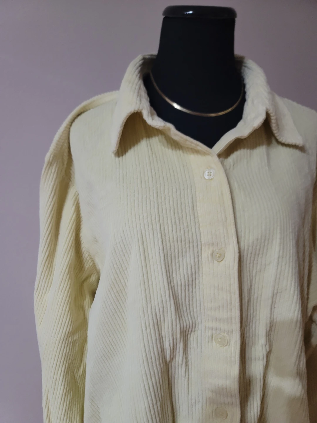 Blair 2XL Yellow Corduroy Button-Up Shirt EUC Cotton - photo 4