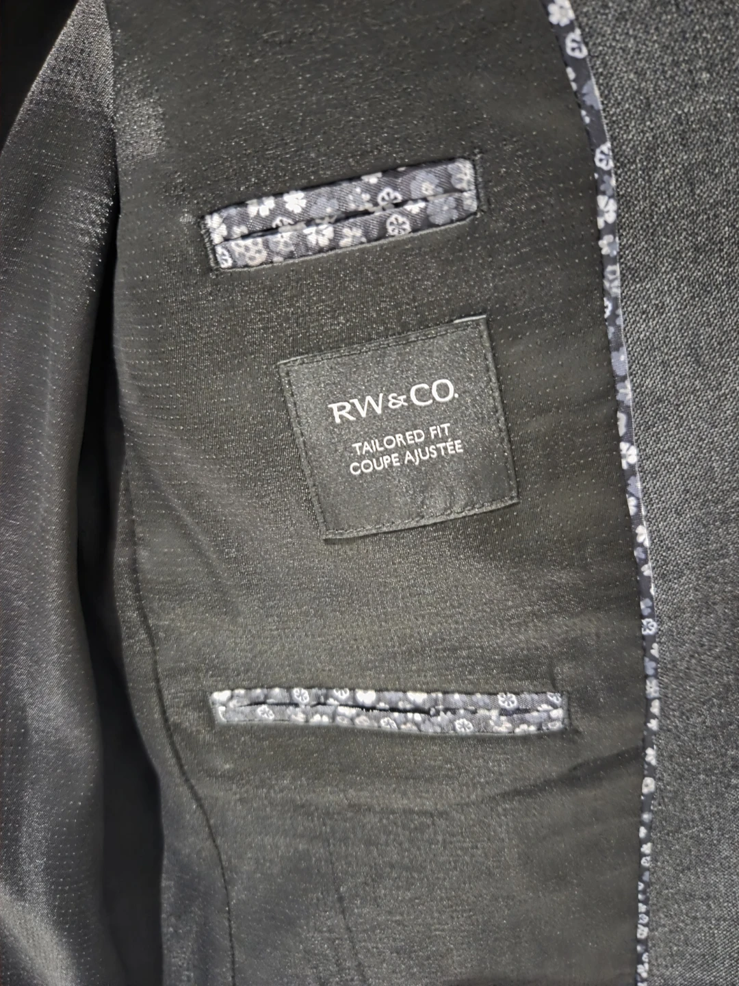 [RW&CO] Tailored Fit Grey Suit Jacket (40R) & Pants (32x30) - photo 2