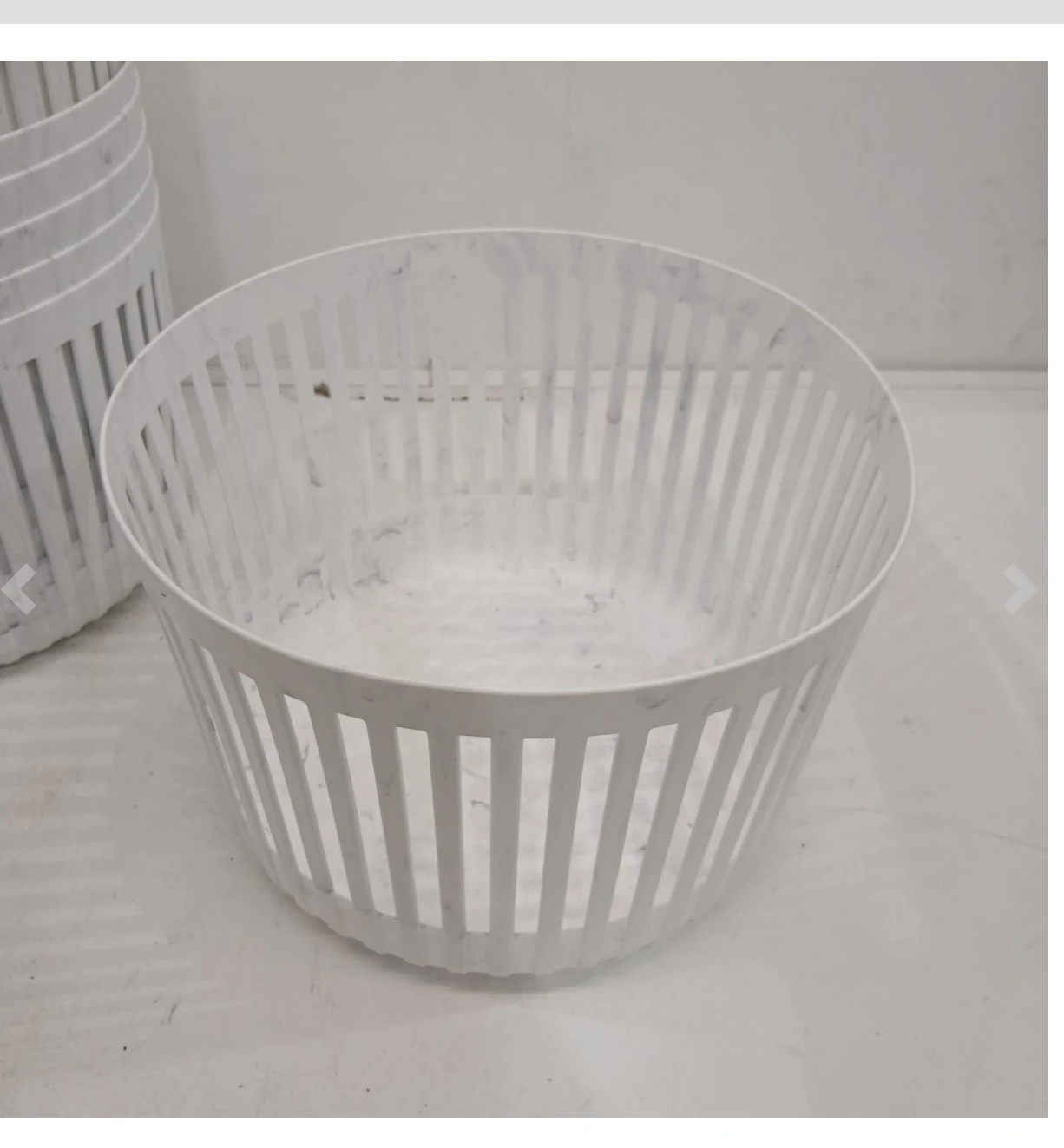 11 ANKYO Round Storage Baskets - Large, Marble White - photo 3