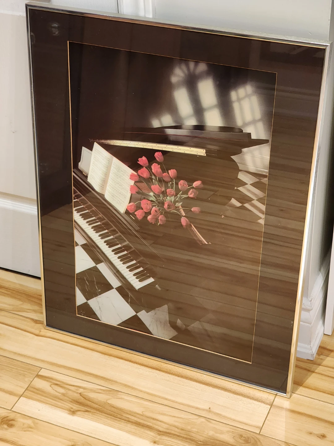 Piano & Flowers Framed Art Print - photo 4