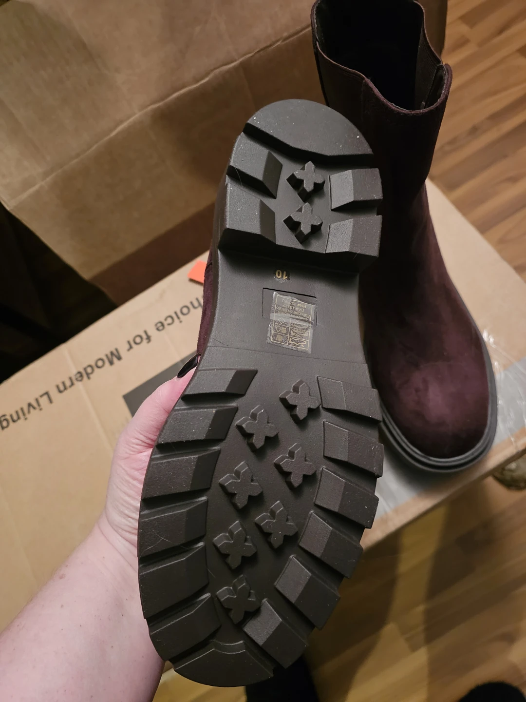 NEW Brown Chelsea Boots - Size 10 - photo 3