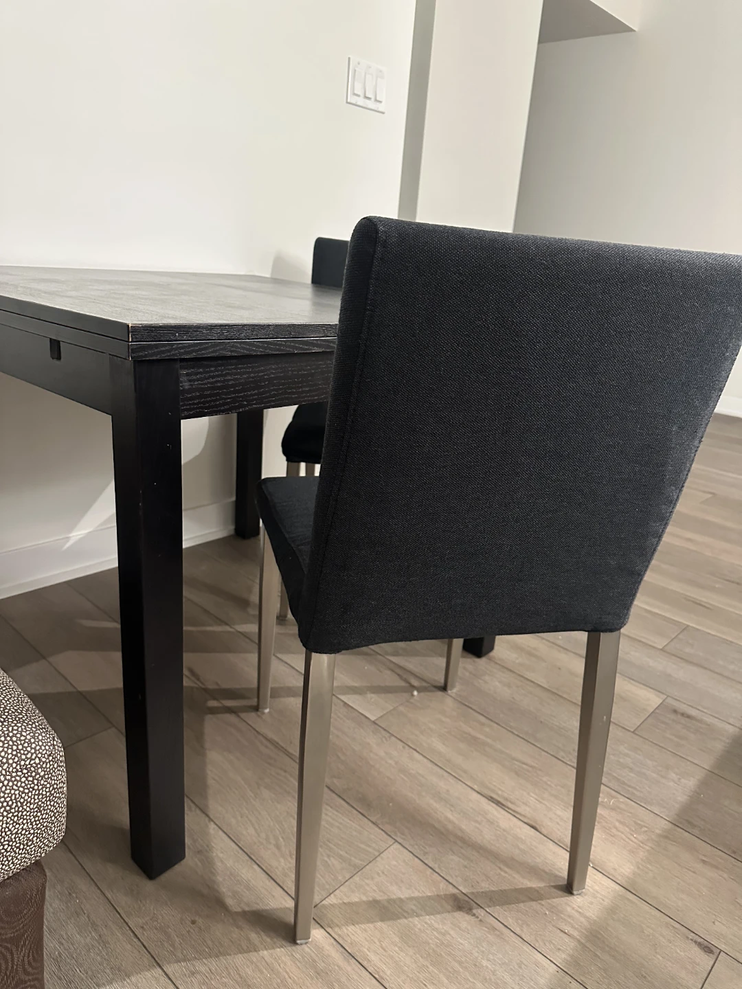 Dark-brown Dining Table with 2 Chairs - move out sale - photo 5