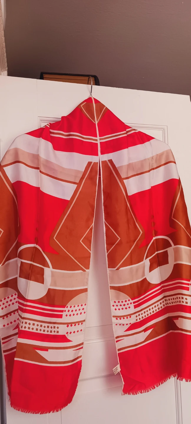 JACQUES  PIAGET French Designer Signed Geometric Scarf - photo 4