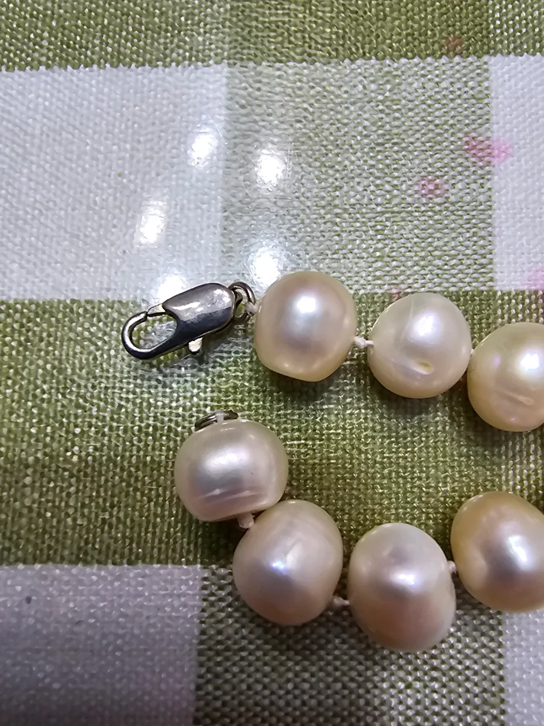 Pearl Necklace, 16 inches 45 cm and earrings(silver) image indicator(3)