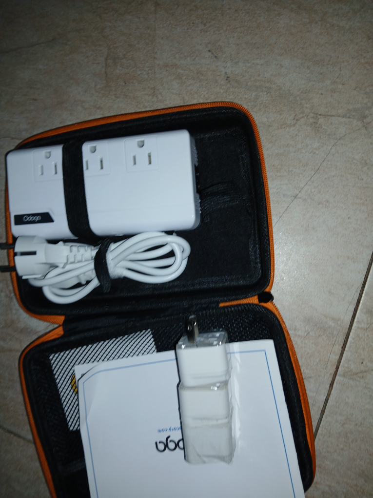 Odoga Travel Power Strip with USB, White - photo 3