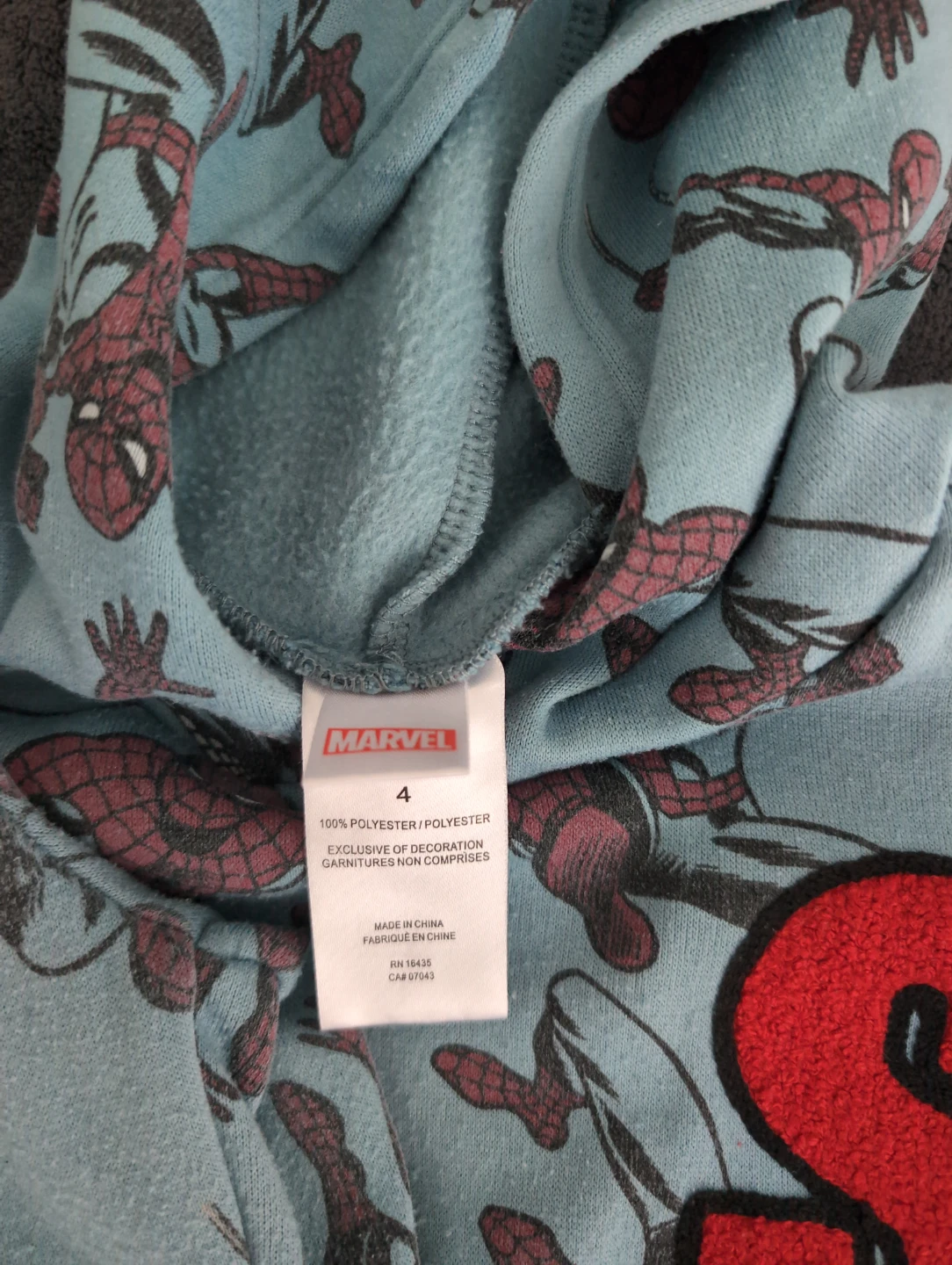 Marvel Spiderman Hoodie & Pants Set - Size 4 - photo 2