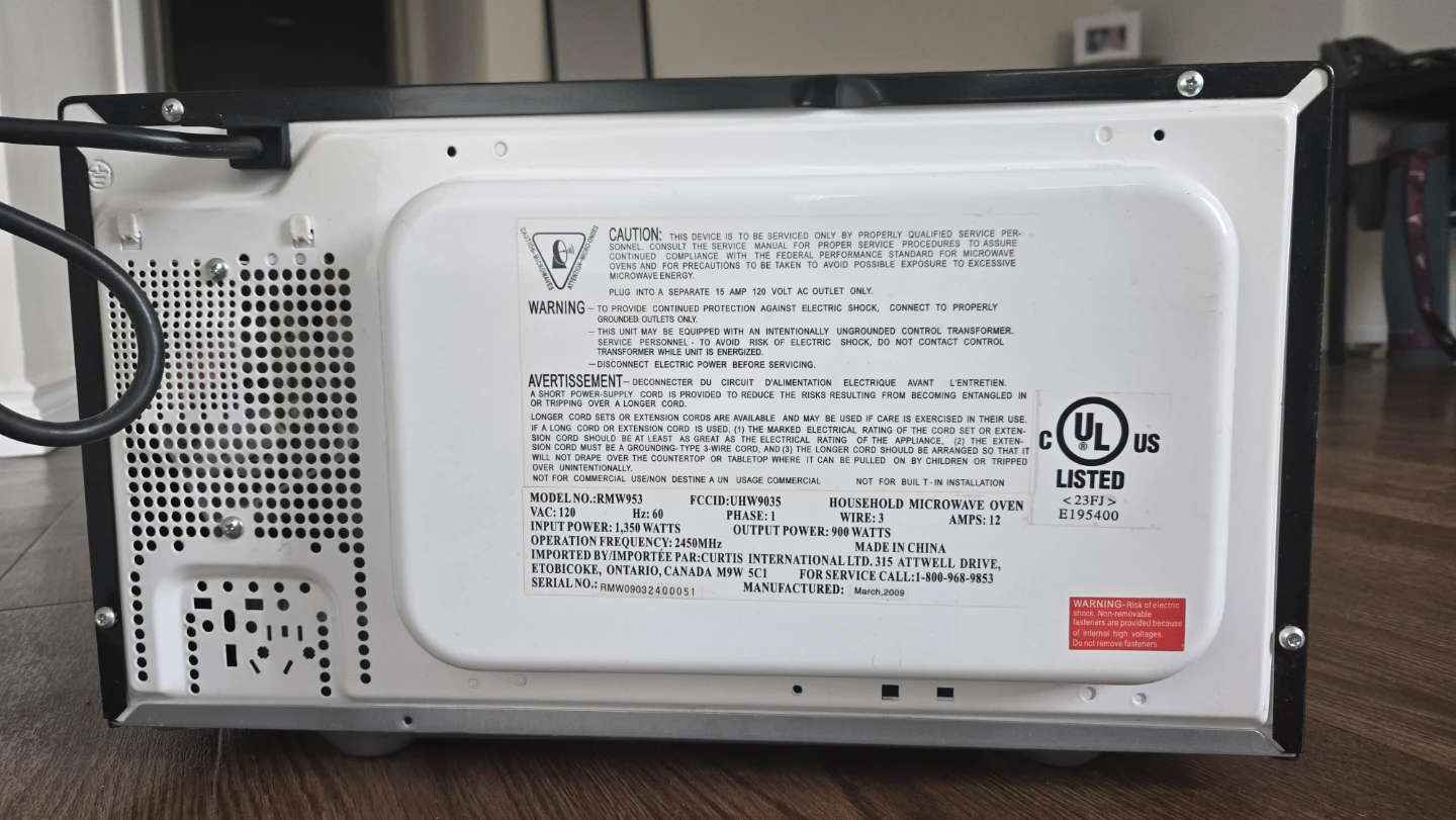 RCA Black Microwave Oven - photo 2