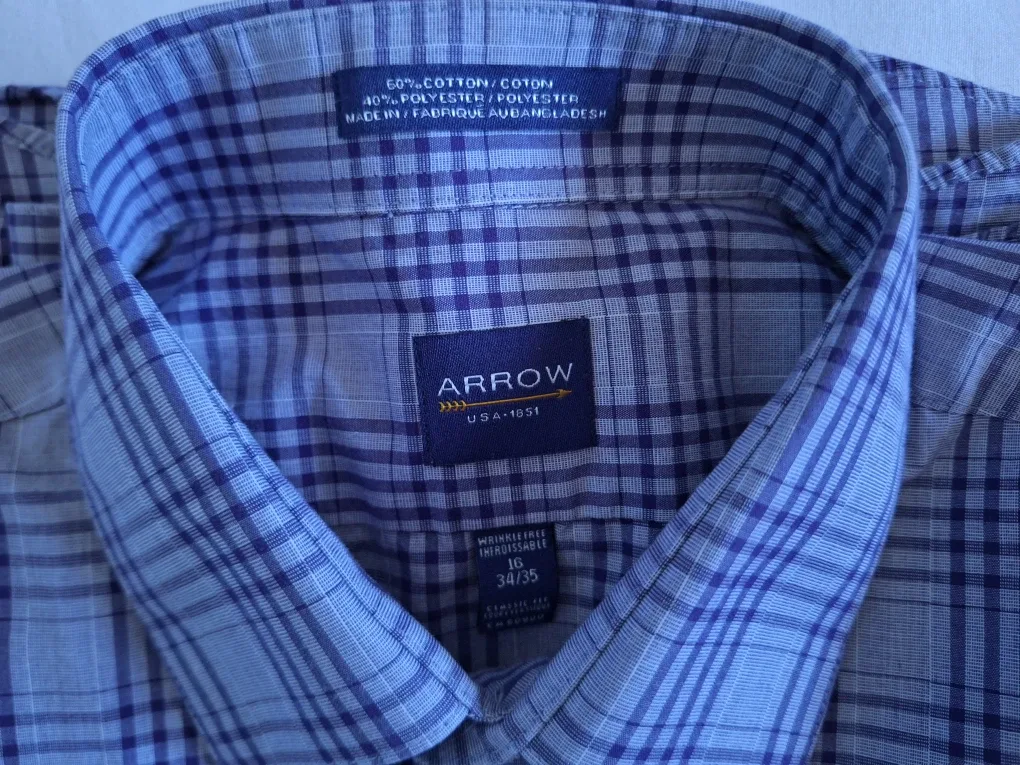 #Cleanout Men's Arrow Dress Shirt, Size 16 image indicator(2)
