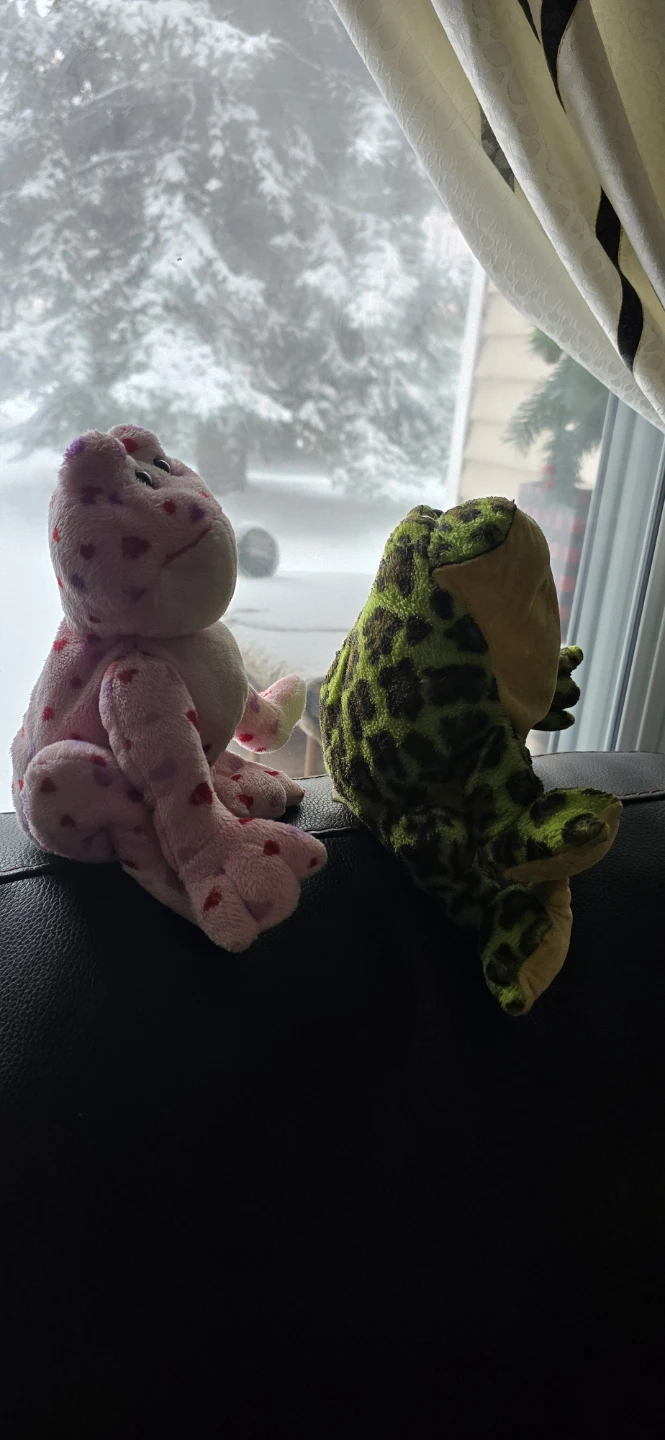 Webkinz Plush Frog - Pink and Green