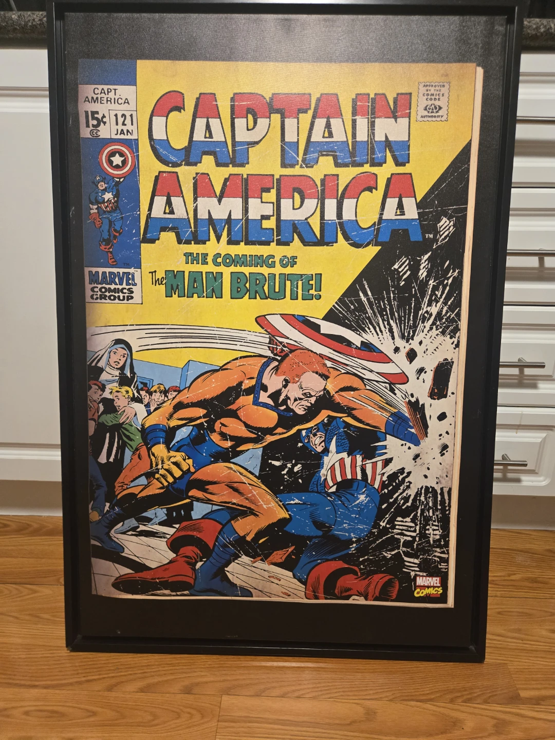 Framed Captain America Wall Art
