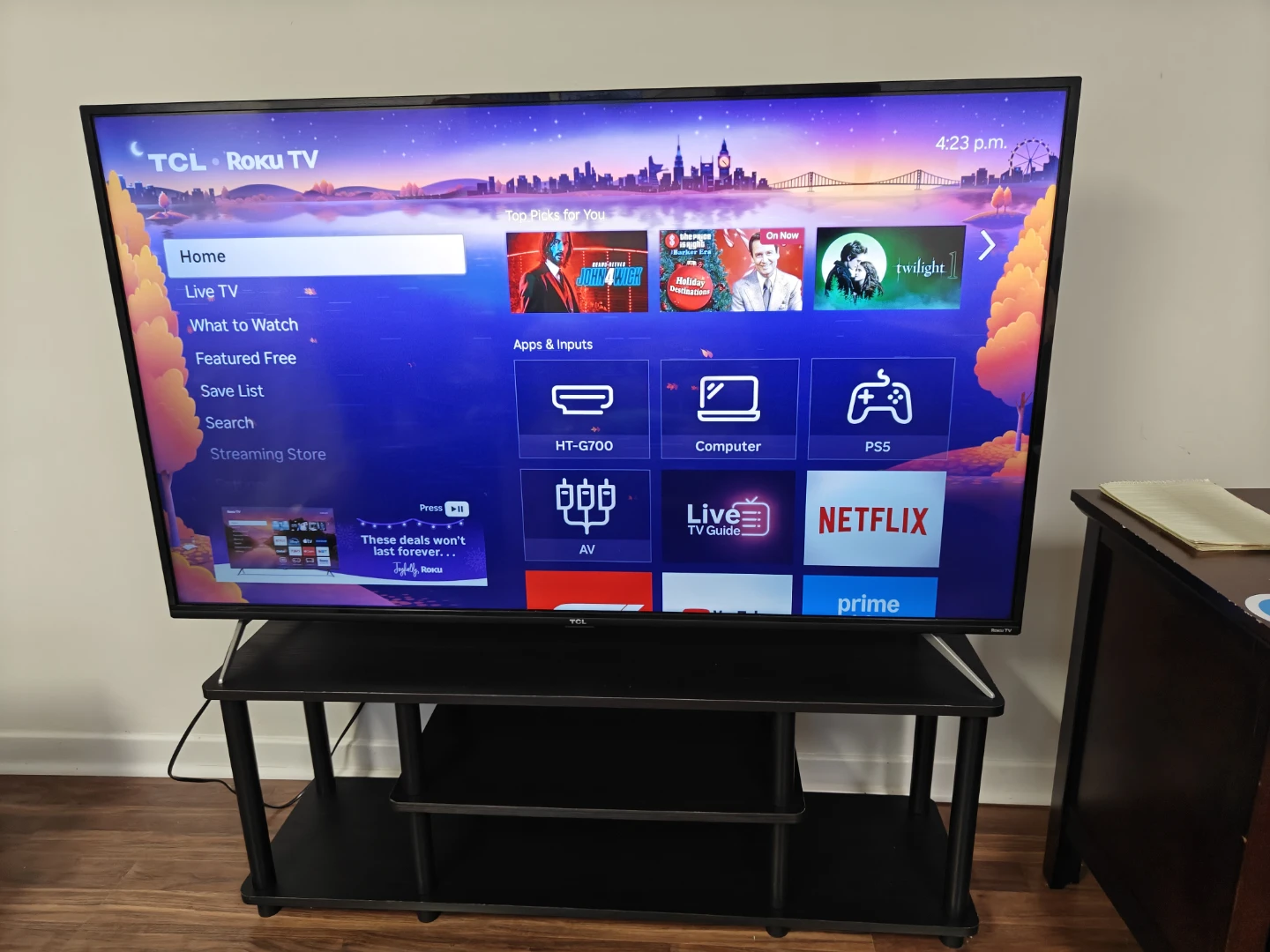 TCL Roku TV 4 Series 55 inch 4k