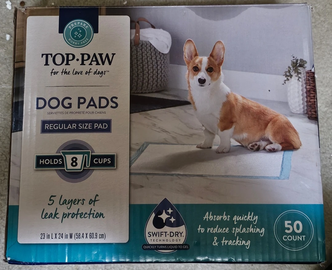 Top Paw Dog Pads, Puppy Pee Pads 48 Count