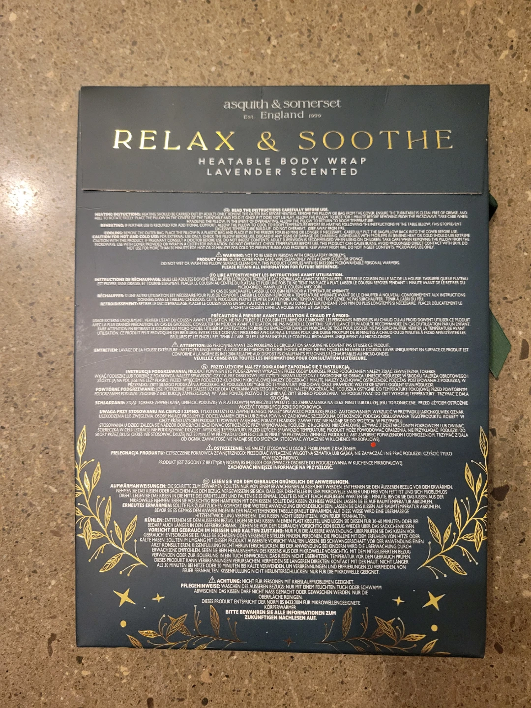 Asquith & Somerset Relax & Soothe Heatable Body Wrap - photo 2