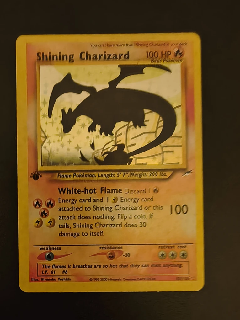 Shining Charizard Pokemon Card