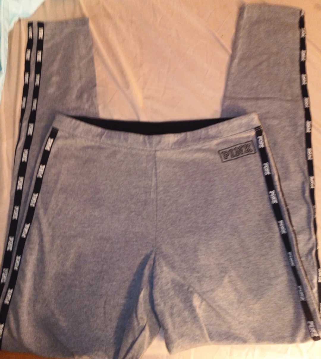 PINK Victoria's Secret Gray Jogger Pants Size M - photo 3