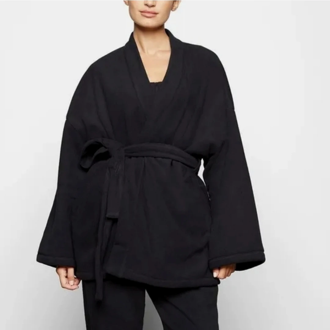 SKIMS Fleece Belt Jacket
