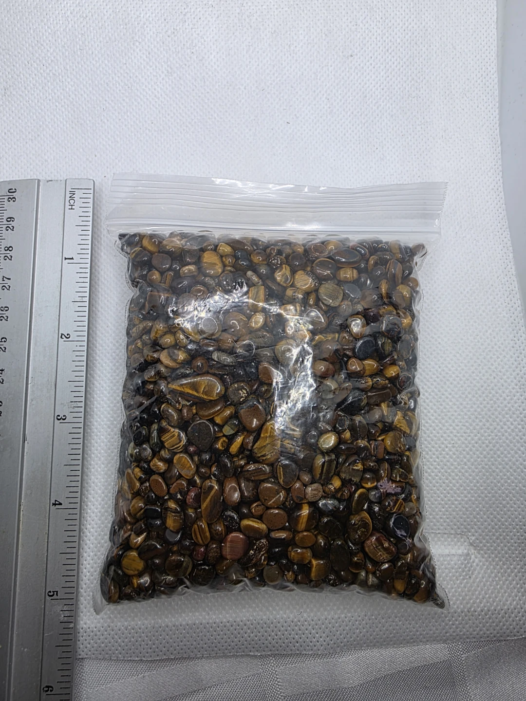 Tiger's Eye Gemstone Chips - 511g