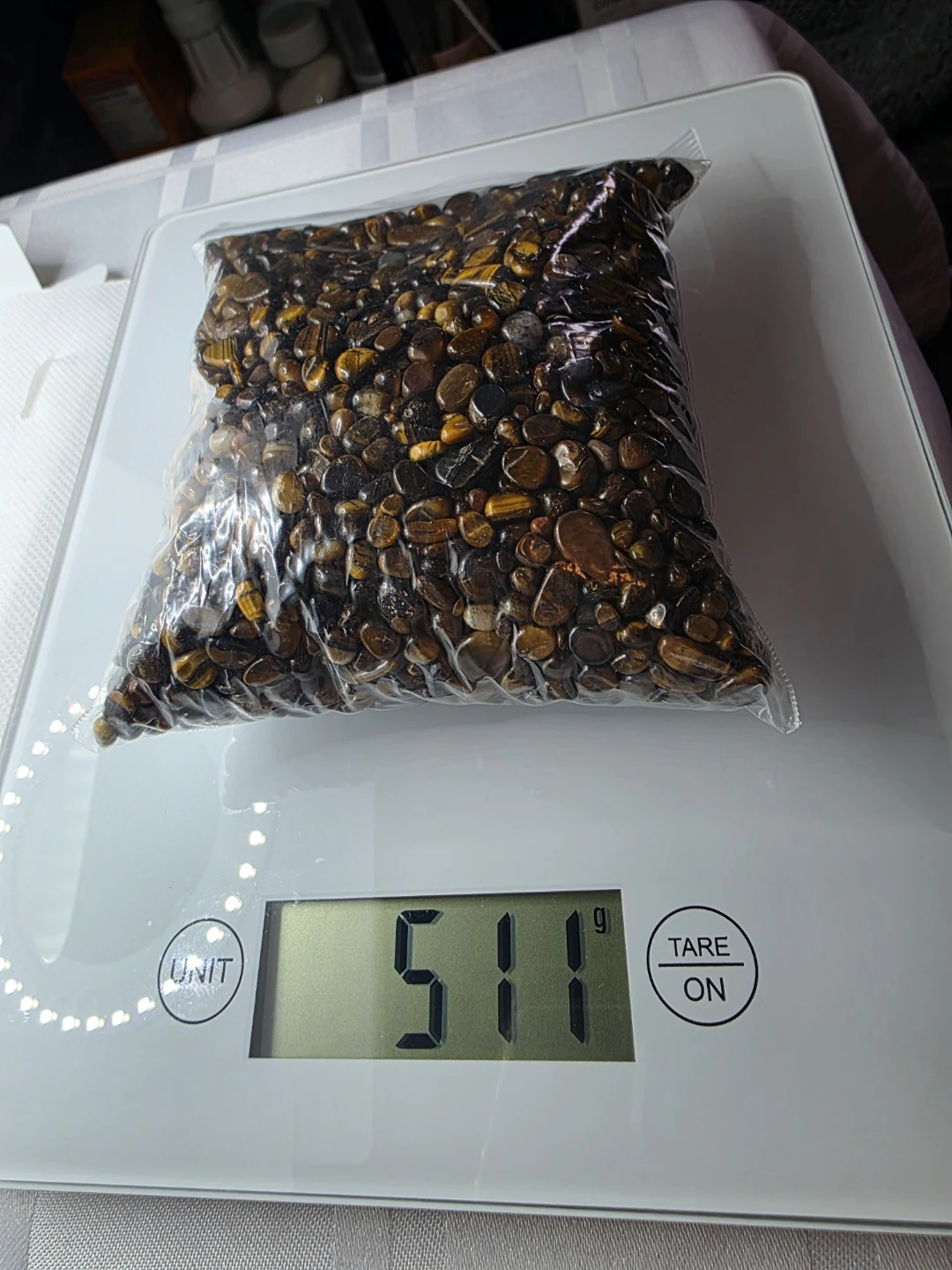 Tiger's Eye Gemstone Chips - 511g - photo 2