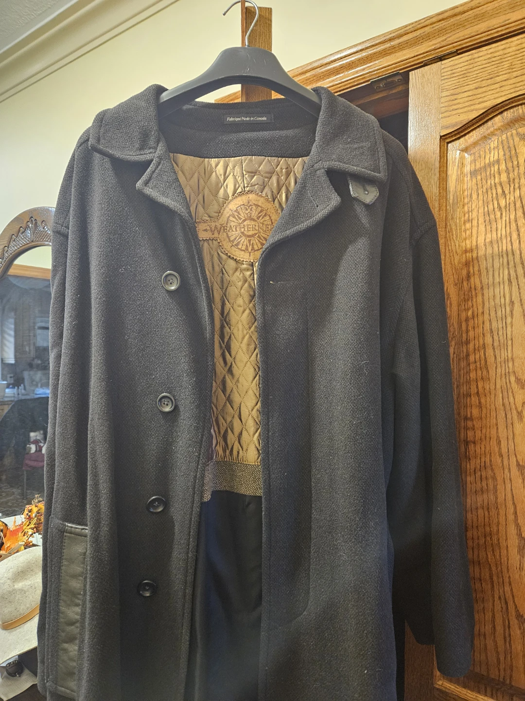 Black belted wool coat - photo 5