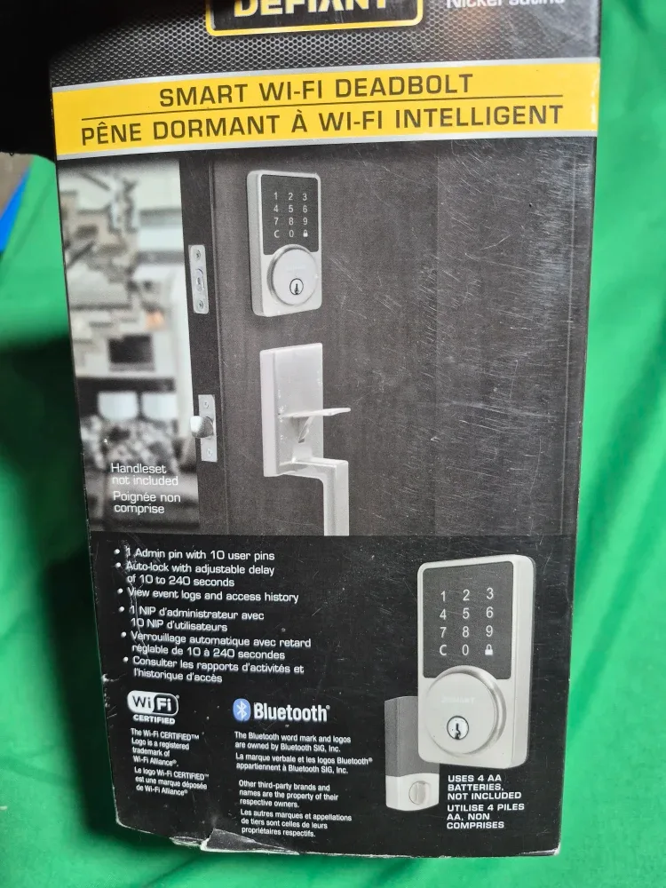 Defiant Smart Wi-Fi Deadbolt - Satin Nickel Finish image indicator(4)