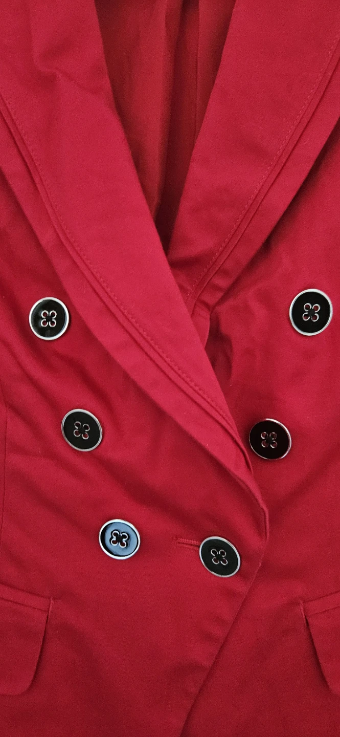 White House Black Market Red Blazer - Size 2 (Small) - photo 5