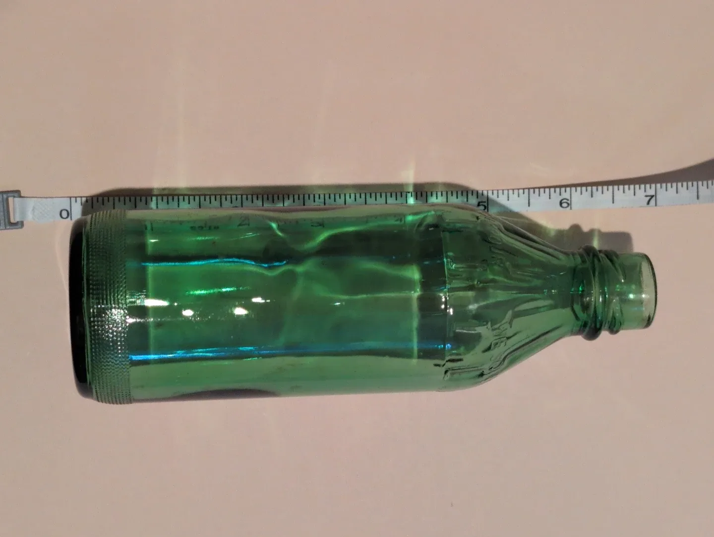 Vintage Lemon Juice Green Glass Bottle image indicator(2)