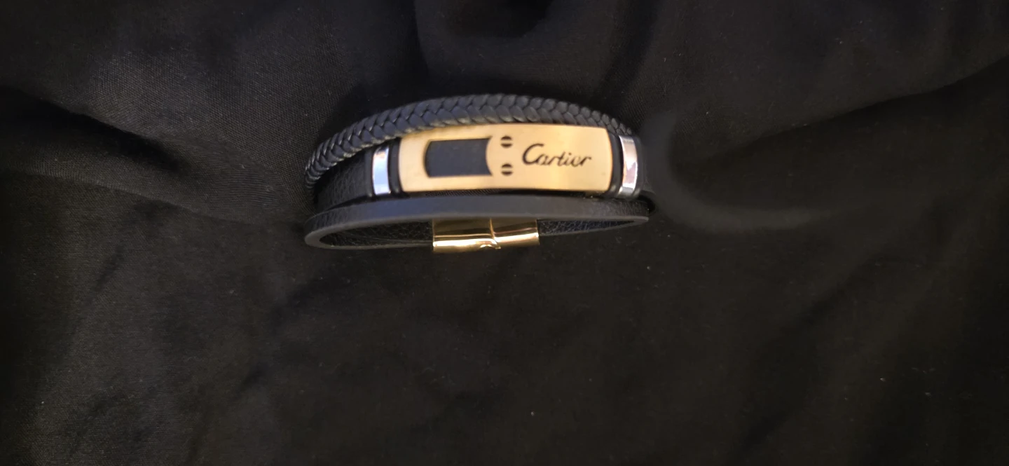 Black Leather Bracelet - photo 3