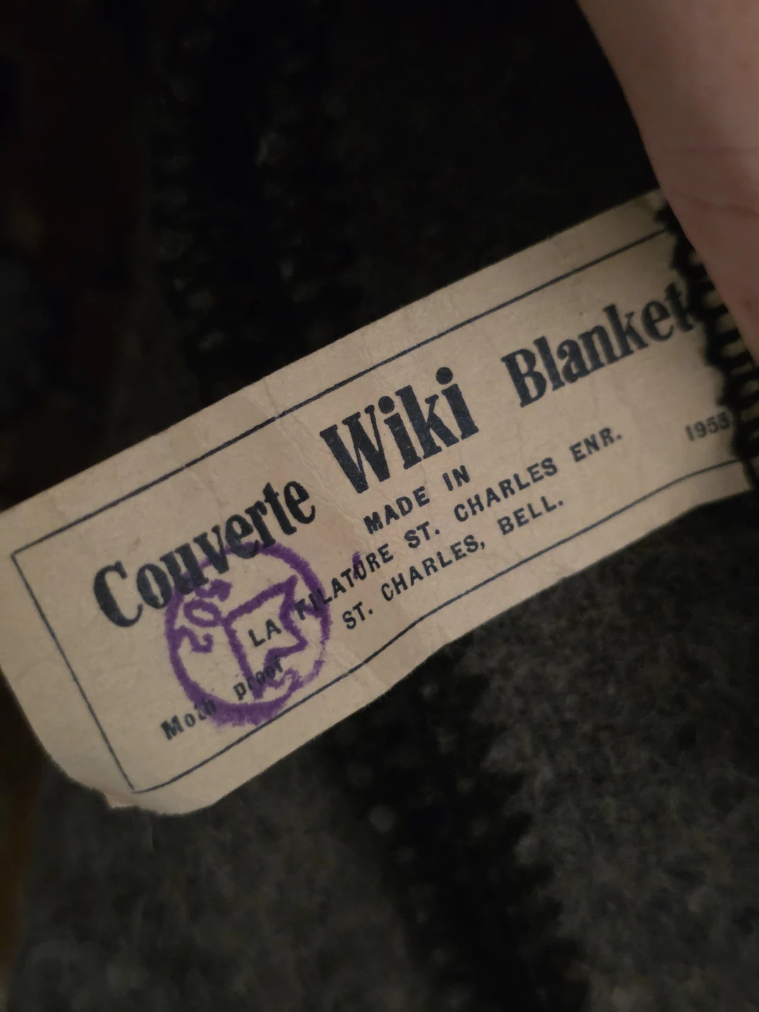 Couverte Wiki Blanket - Grey Wool Blanket - photo 5