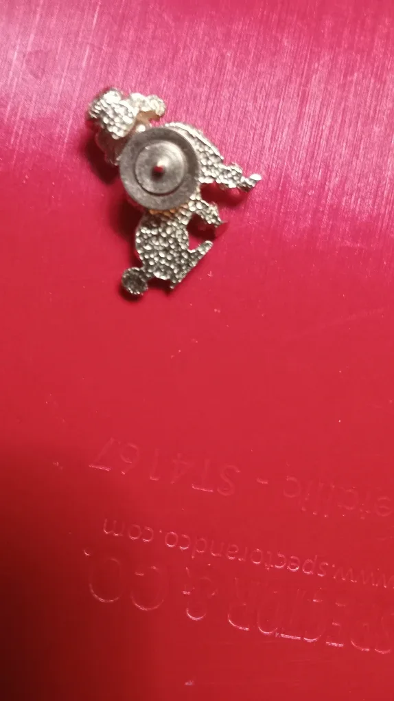 Vintage Gold Tone Poodle Pin & Fish Lapel Pin image indicator(4)