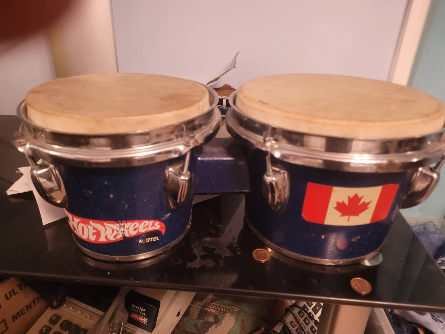 Hot Wheels Bongo Drums with Canadian Flag