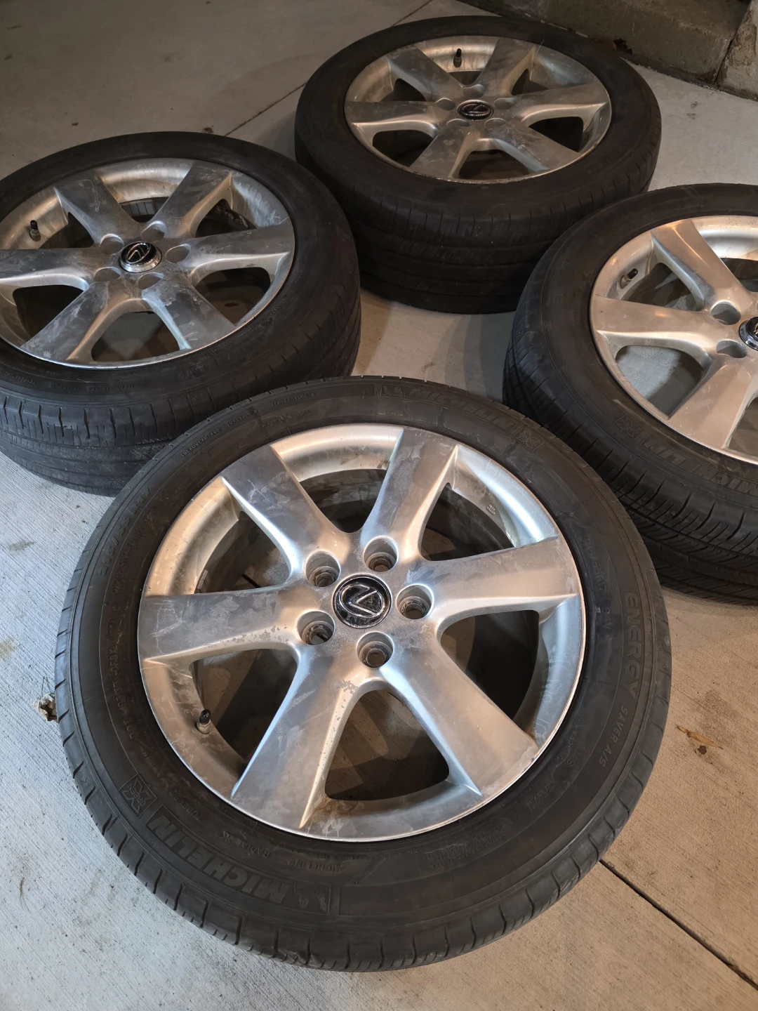 17 inch Lexus Wheels and Michelin Energy Saver Tires 215/55/R17 - photo 3