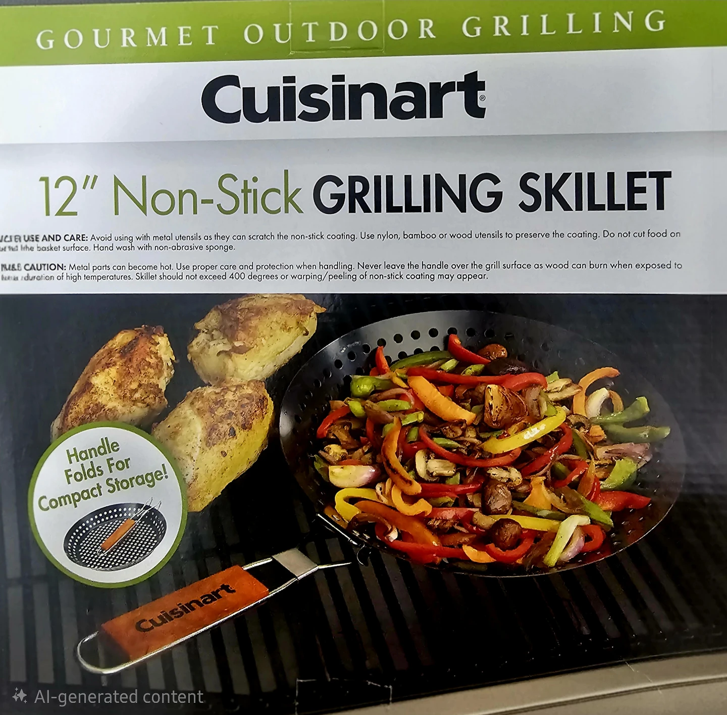 Cuisinart 12" Non-Stick Grilling Skillet