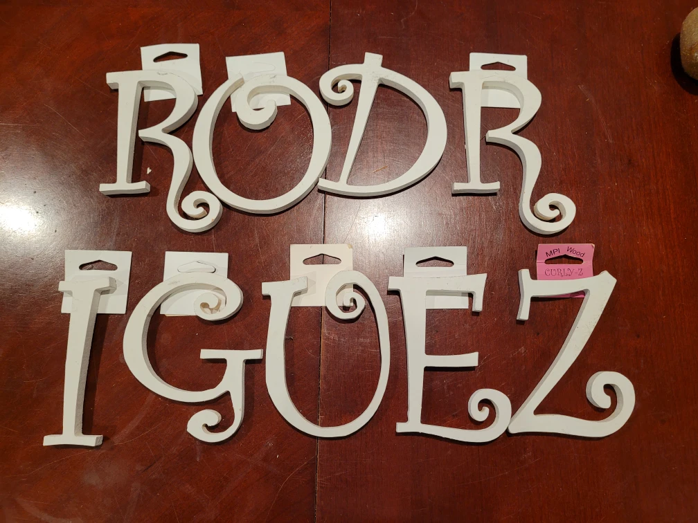 MPI Wood letters