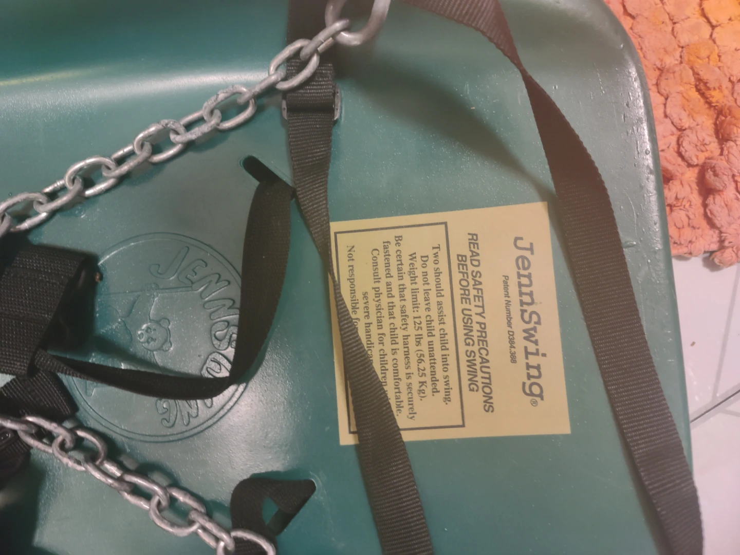 JennSwing Adaptive Special Needs Swing, Green - photo 2