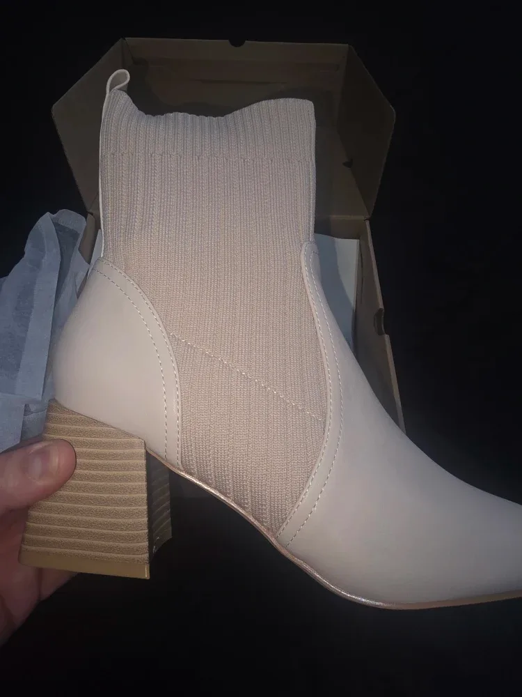Beige Ankle Booties - Size 8 image indicator(3)