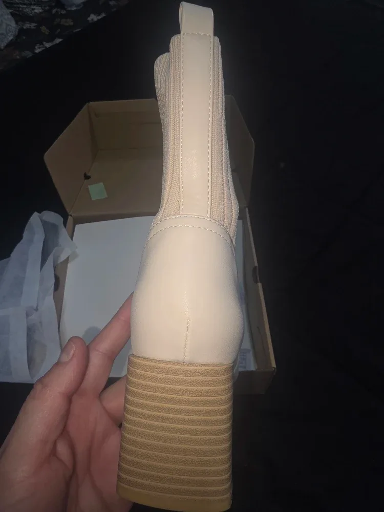 Beige Ankle Booties - Size 8 image indicator(5)