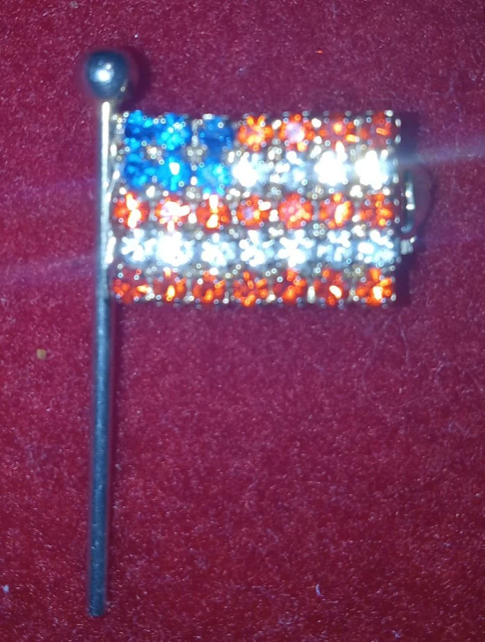 Vintage American Flag Brooch