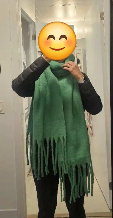 Green Fringe Scarf - photo 2