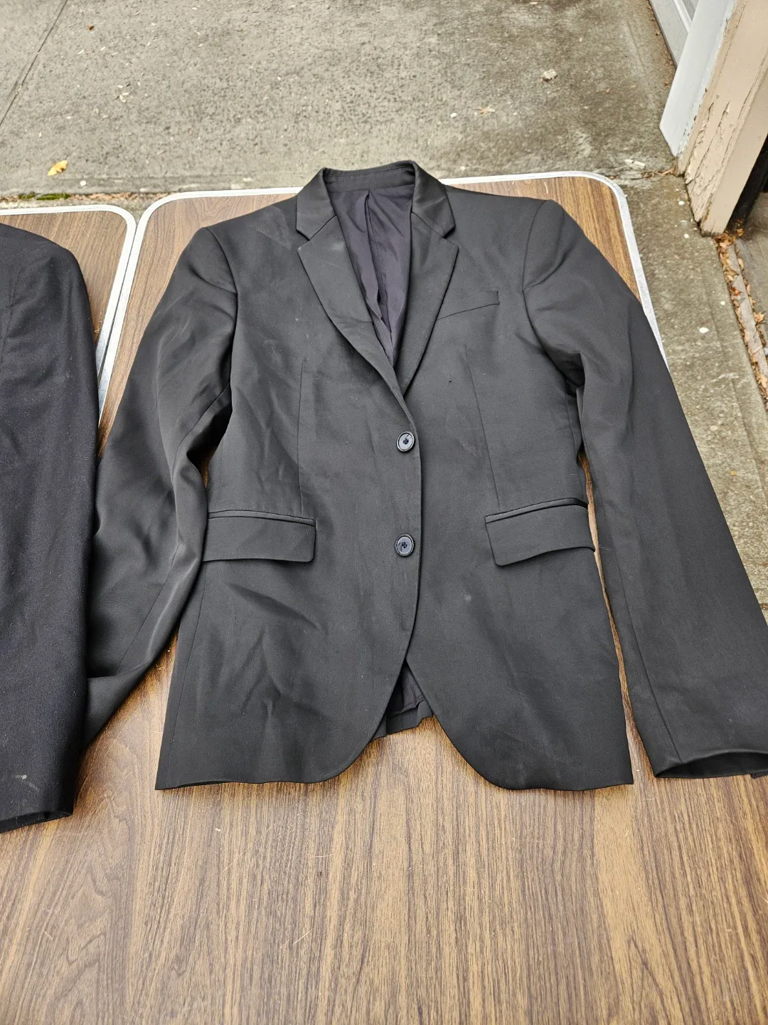 26 pants and shirts size small and 1 suit 2 jackets image indicator(6)