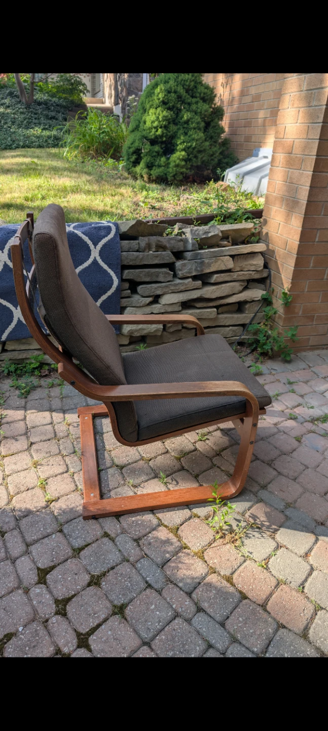 Brown Bentwood Armchair