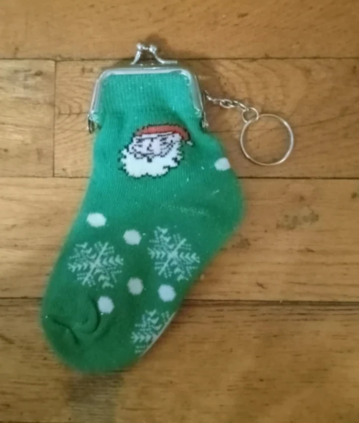 Vintage Santa Change Purse