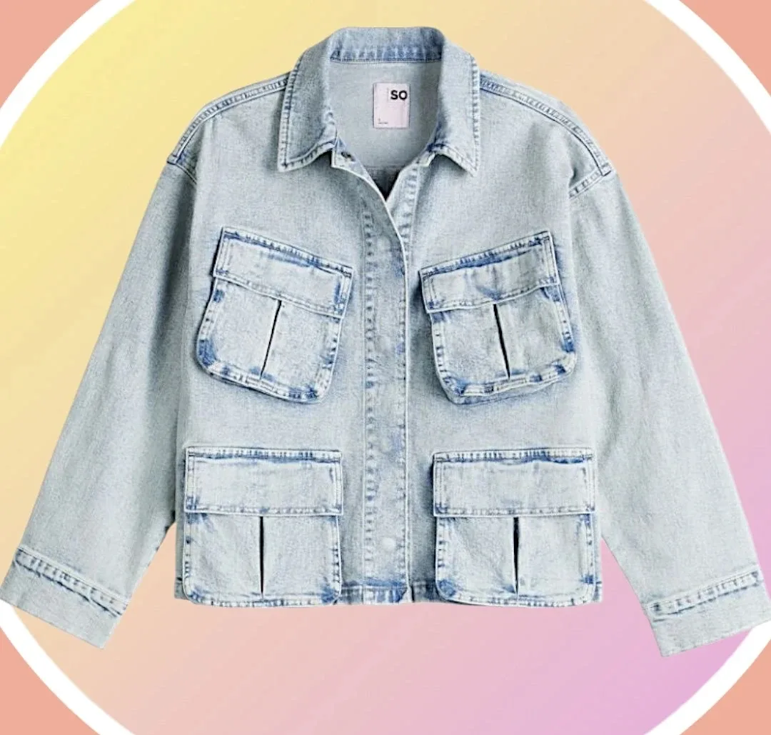 #cleanout NWT 1XL Heavweight Denim Jacket w 4 Pockets image indicator(9)