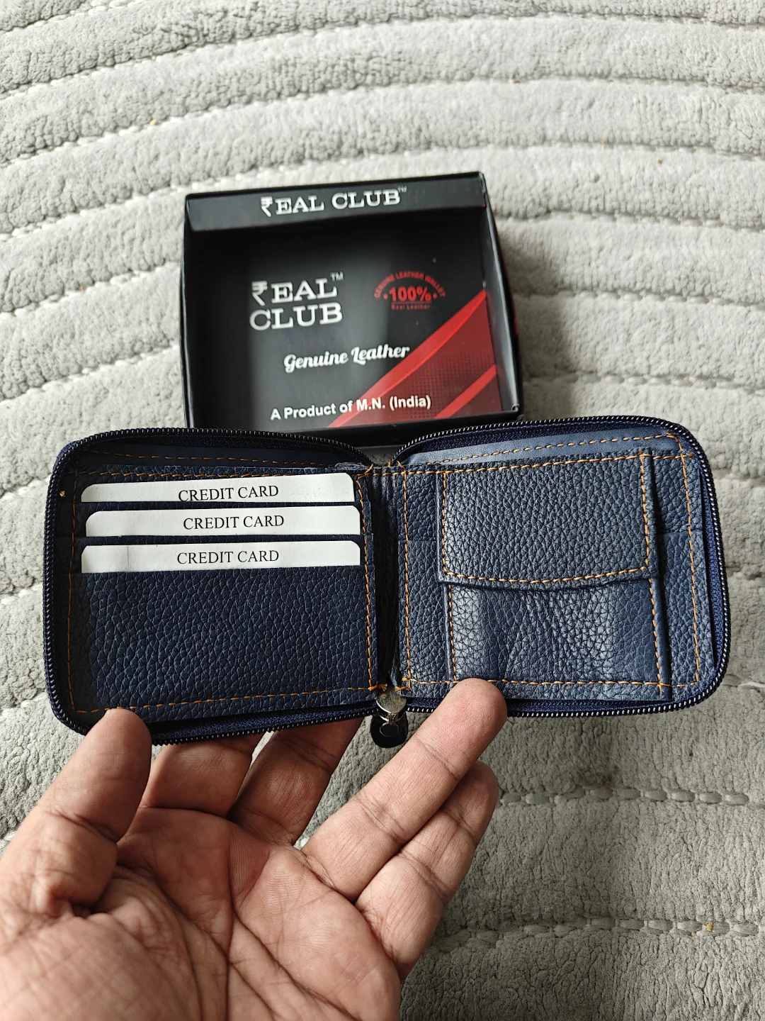 Real Club Genuine Leather Wallet - Brand New